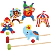 Bino Kinder-Krocket-Set Aus Holz, Zirkus -Smoby-Shop bino kinder krocket set aus holz zirkus a360509