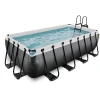EXIT TOYS EXIT Black Leather Pool 400x200x100cm Mit Filterpumpe - Schwarz -Smoby-Shop exit black leather pool 400x200x100cm mit filterpumpe schwarz a337680