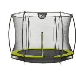 EXIT TOYS EXIT Bodentrampolin Silhouette ø244cm Mit Sicherheitsnetz - Grün