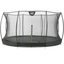 EXIT TOYS EXIT Bodentrampolin Silhouette ø366 Cm Mit Sicherheitsnetz - Schwarz