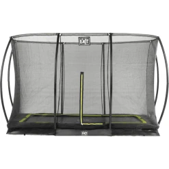 EXIT TOYS EXIT Bodentrampolin Silhouette Rechteckig 244x366 Cm Mit Sicherheitsnetz - Schwarz