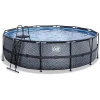 EXIT TOYS EXIT Frame Pool ø488x122cm (12v Filterpumpe) – Grau 1 EXIT TOYS EXIT Frame Pool ø488x122cm (12v Filterpumpe) – Grau -Smoby-Shop exit frame pool o488x122cm 12v filterpumpe grau a305806