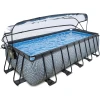 EXIT TOYS EXIT Stone Pool 540x250x122cm Mit Abdeckung Und Sandfilter- Und Wärmepumpe, Grau 2 EXIT TOYS EXIT Stone Pool 540x250x122cm Mit Abdeckung Und Sandfilter- Und Wärmepumpe, Grau -Smoby-Shop exit stone pool 540x250x122cm mit abdeckung und sandfilter und waermepumpe grau a294641