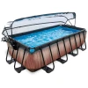 EXIT TOYS EXIT Wood Pool 400x200x100cm Mit Abdeckung, Sandfilter- Und Wärmepumpe, Braun 1 EXIT TOYS EXIT Wood Pool 400x200x100cm Mit Abdeckung, Sandfilter- Und Wärmepumpe, Braun -Smoby-Shop exit wood pool 400x200x100cm mit abdeckung sandfilter und waermepumpe braun a294604