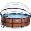 EXIT TOYS EXIT Wood Pool ø450x122cm Mit Abdeckung, Sandfilter- Und Wärmepumpe, Braun 2 EXIT TOYS EXIT Wood Pool ø450x122cm Mit Abdeckung, Sandfilter- Und Wärmepumpe, Braun -Smoby-Shop exit wood pool o450x122cm mit abdeckung sandfilter und waermepumpe braun a294640