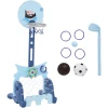 HOMCOM 4-in-1 Kinderspielset Höhenverstellbar Blau 1 HOMCOM 4-in-1 Kinderspielset Höhenverstellbar Blau -Smoby-Shop homcom 4 in 1 kinderspielset hoehenverstellbar blau a328181