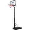 HOMCOM Basketballkorb Mit 2 Rädern Schwarz -Smoby-Shop homcom basketballkorb mit 2 raedern schwarz a328509