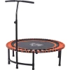 HOMCOM Fitness-Trampolin Mit Haltegriff Schwarz, Orange -Smoby-Shop homcom fitness trampolin mit haltegriff schwarz orange a328228