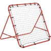 HOMCOM Fußball Rebounder Mit Verstellbaren Winkeln Rot -Smoby-Shop homcom fussball rebounder mit verstellbaren winkeln rot a328216