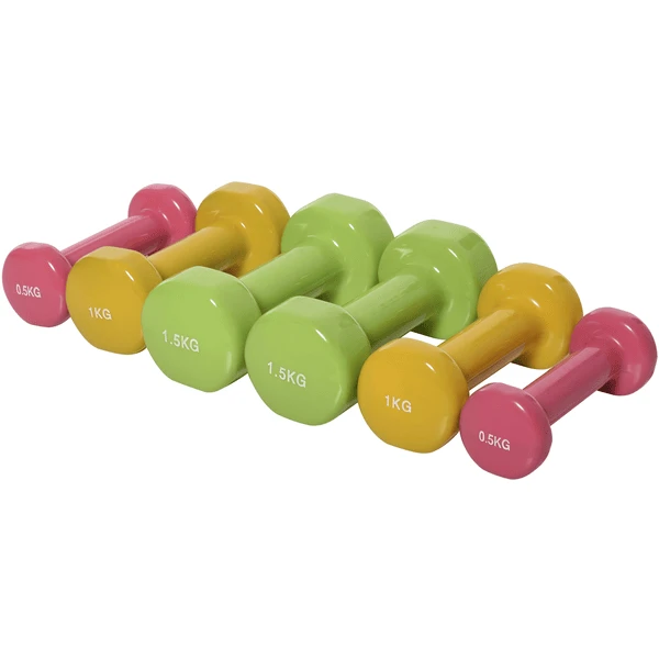 HOMCOM Hantel Set 6 Kg Bunt 3 HOMCOM Hantel Set 6 Kg Bunt