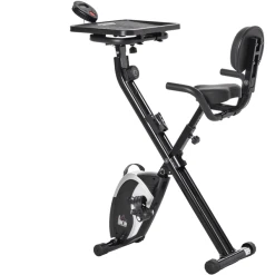 HOMCOM Heimtrainer Mit 8 Stufen Schwarz