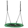 HOMCOM Kinder Nestschaukel In Runder Form Grün, Schwarz -Smoby-Shop homcom kinder nestschaukel in runder form gruen schwarz a328050