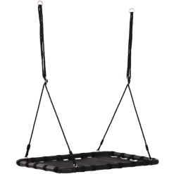 HOMCOM Kinderschaukel In Rechteckiger Form Schwarz