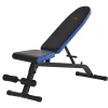 HOMCOM Sit-Up-Bank Multifunktional Schwarz, Blau