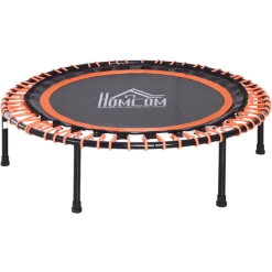 HOMCOM Trampolin Für Kinder Und Erwachsene Schwarz, Orange
