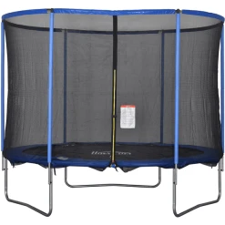 HOMCOM Trampolin Mit Sicherheitsnetz Blau, Schwarz
