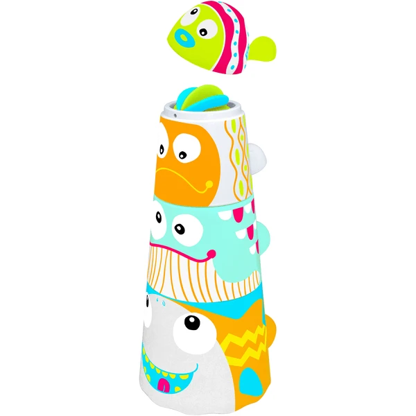 Knorr Toys® ESCABBO® "Crazy Fountain"/Becherspiel/4-tlg. Rot 3 Knorr Toys® ESCABBO® "Crazy Fountain"/Becherspiel/4-tlg. Rot