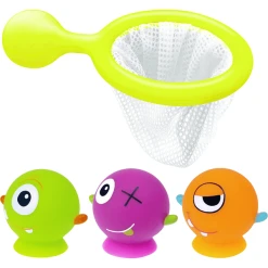 Knorr Toys® ESCABBO® "Happy Monster"/Käscherspiel/4-tlg. Rot