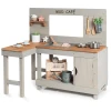 MUDDY BUDDY® Matschküche "Mud Café", Warmgrau -Smoby-Shop muddy buddy matschkueche mud cafe warmgrau a412706