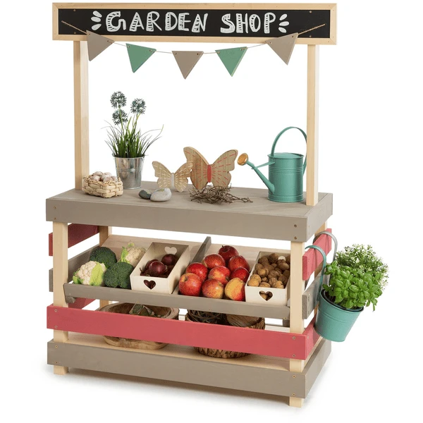 MUDDY BUDDY® Outdoor Shop "Garden Friend", Natur-warmgrau-malvenrosa 3 MUDDY BUDDY® Outdoor Shop "Garden Friend", Natur-warmgrau-malvenrosa