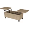 Outsunny 2in1 Gartentisch Mit Stauraum Khaki 2 Outsunny 2in1 Gartentisch Mit Stauraum Khaki -Smoby-Shop outsunny 2in1 gartentisch mit stauraum khaki a380782
