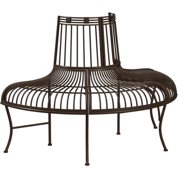 Outsunny Baumbank Für Bäume Mit Einem Durchmesser Von 37 Cm Braun 3 Outsunny Baumbank Für Bäume Mit Einem Durchmesser Von 37 Cm Braun