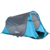 Outsunny Campingzelt Für 1-2 Personen Blau, Grau -Smoby-Shop outsunny campingzelt fuer 1 2 personen blau grau a353310