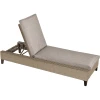 Outsunny Gartenliege Mit Kissen Beige, Creme -Smoby-Shop outsunny gartenliege mit kissen beige creme a354424