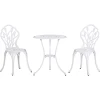 Outsunny Gartenmöbel-Set Mit Blumen Design Weiß -Smoby-Shop outsunny gartenmoebel set mit blumen design weiss a353321