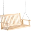 Outsunny Hängebank Mit Ketten Naturholz -Smoby-Shop outsunny haengebank mit ketten naturholz a380373