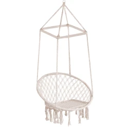 Outsunny Hängesessel Im Vintage-Stil Beige