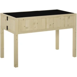 Outsunny Hochbeet Klappbar Natur