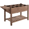 Outsunny Hochbeet Mit Einer Aufteilung Für 8 Bereiche Braun 1 Outsunny Hochbeet Mit Einer Aufteilung Für 8 Bereiche Braun -Smoby-Shop outsunny hochbeet mit einer aufteilung fuer 8 bereiche braun a361551