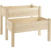 Outsunny Hochbeet Mit Zweistufigem Design Natur 1 Outsunny Hochbeet Mit Zweistufigem Design Natur -Smoby-Shop outsunny hochbeet mit zweistufigem design natur a380516