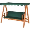 Outsunny Hollywoodschaukel Mit Sonnendach Grün, Natur -Smoby-Shop outsunny hollywoodschaukel mit sonnendach gruen natur a354597