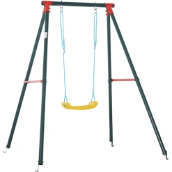 Outsunny Kinderschaukel Höhenverstellbar Bunt