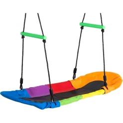 Outsunny Kinderschaukel Mit Einstellbaren Seilen Bunt