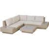 Outsunny Luxus Polyrattan Loungeset Beige -Smoby-Shop outsunny luxus polyrattan loungeset beige a353249