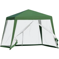 Outsunny Pavillon Mit Moskitonetz Grün