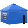 Outsunny Pavillon Mit Rolltasche Blau -Smoby-Shop outsunny pavillon mit rolltasche blau a380616
