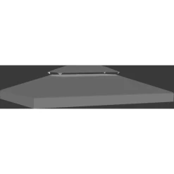 Outsunny Pavillondach Für 3 X 4 M Grundflächen Hellgrau