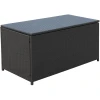 Outsunny Polyrattan Auflagenbox Dunkelbraun -Smoby-Shop outsunny polyrattan auflagenbox dunkelbraun a361497