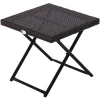 Outsunny Polyrattan Gartentisch Klappbar Braun 2 Outsunny Polyrattan Gartentisch Klappbar Braun -Smoby-Shop outsunny polyrattan gartentisch klappbar braun a353221