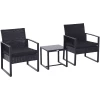 Outsunny Polyrattan Sitzgruppe Als 5-tlg. Set Schwarz 2 Outsunny Polyrattan Sitzgruppe Als 5-tlg. Set Schwarz -Smoby-Shop outsunny polyrattan sitzgruppe als 5 tlg set schwarz a353205