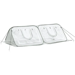 Outsunny Pop Up-Gewächshaus Mit Tragetasche Weiß