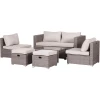 Outsunny Rattan Gartensitzgruppe Als 6-teiliges Set Creme 1 Outsunny Rattan Gartensitzgruppe Als 6-teiliges Set Creme -Smoby-Shop outsunny rattan gartensitzgruppe als 6 teiliges set creme a354454
