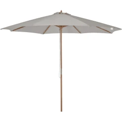 Outsunny Sonnenschirm Aus Holz Grau