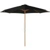 Outsunny Sonnenschirm Aus Holz Schwarz -Smoby-Shop outsunny sonnenschirm aus holz schwarz a380387