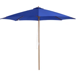 Outsunny Sonnenschirm Mit Leichtgängigem Seilzug Blau