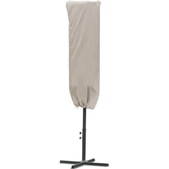 Outsunny Sonnenschirm Schutzhülle Wetterfest Khaki